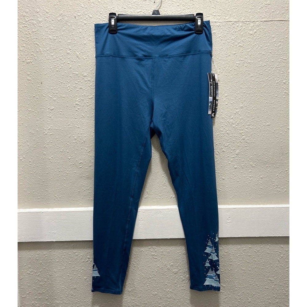 Kyodan Base Layer Winter Snow Trees Leggings NWT XL